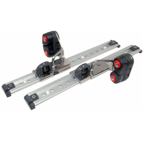 Allen 300mm Track with Piston Stop Nylon Fairlead Ball Bearing Cam Cleat (Pair)