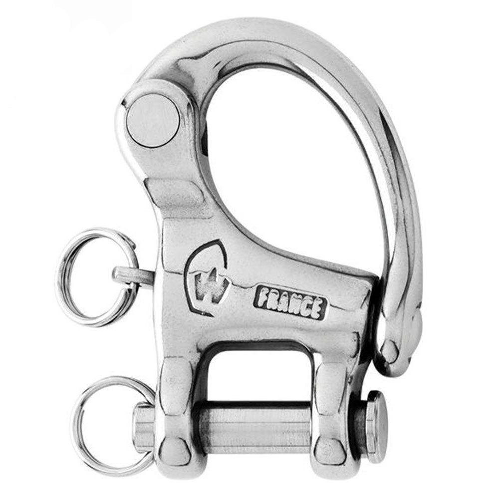 52mm STAINLESS STEEL MARINE ROPE SHEET SHACKLE yacht boat rigging deck snap 