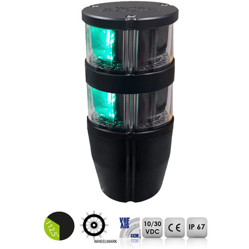 Mantagua Navipro Starboard Green 2NM Double LED Light - Deck Mount