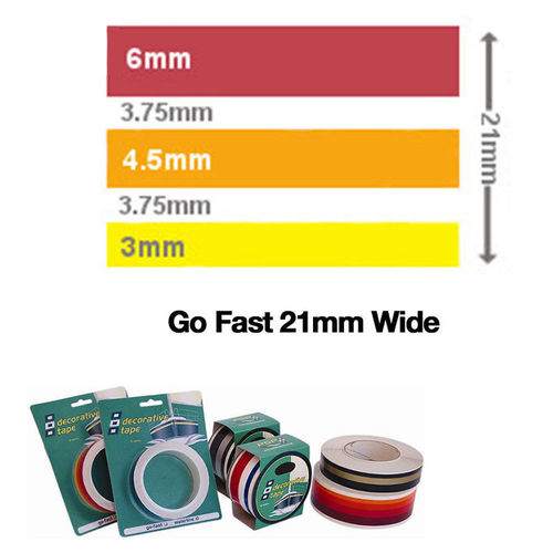 PSP Go Fast Colour Stripes 21mm Tape
