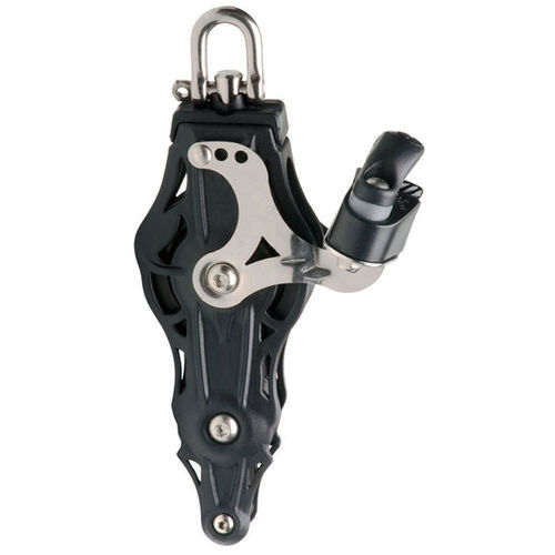 Wichard 45mm Swivel Head Plain Bearing Fiddle Block with Becket and Cam Cleat