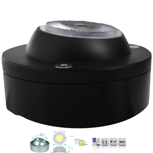 Mantagua Adjustable Spreader Matt Black LED Floodlight - Warm White