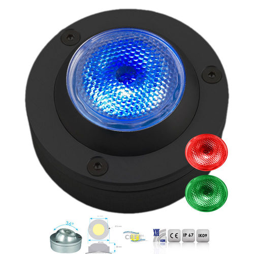 Mantagua Adjustable Spreader Matt Black LED Floodlight - Tricolour